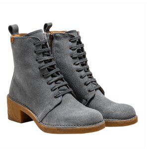 El Naturalista Lux Suede laceup bootie with inside zip 7, 7.5